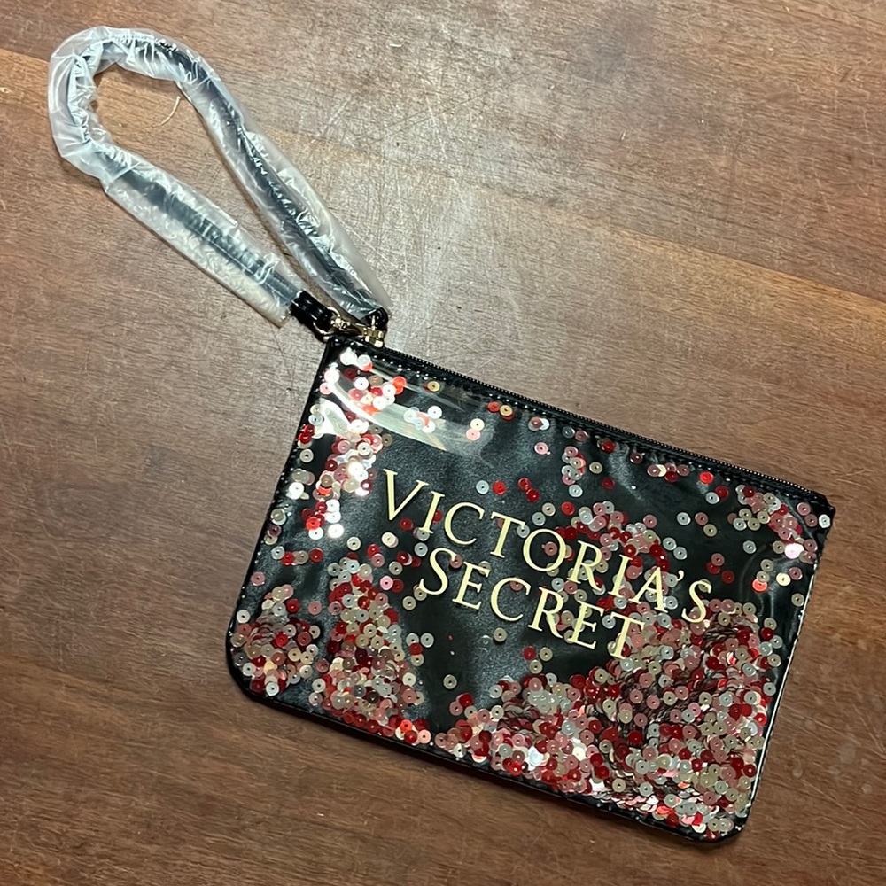 Victoria secret sequence zipper bag